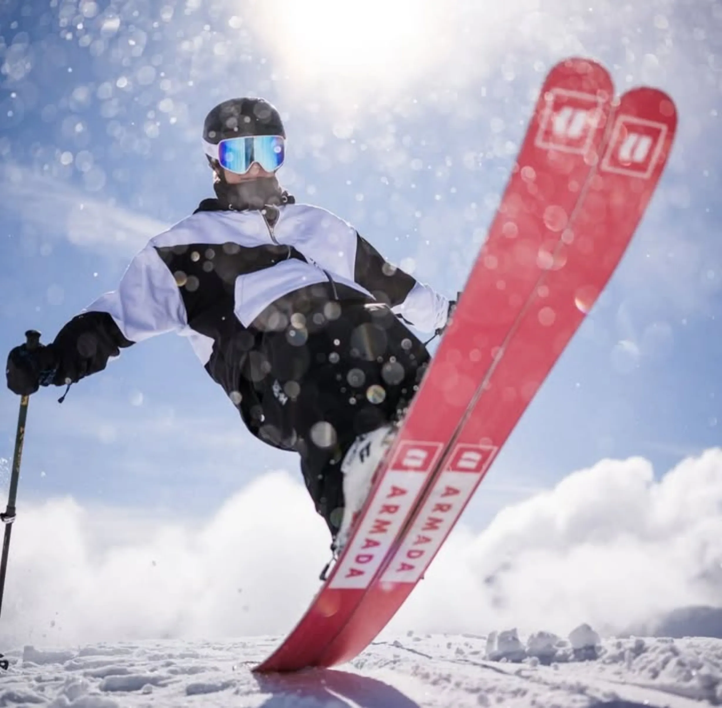beginner skiers